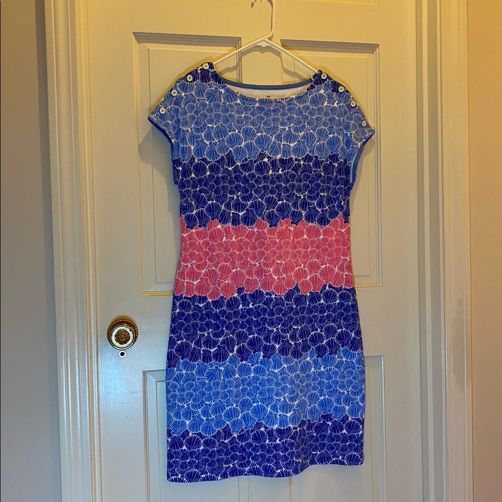 Talbots cotton seashell dress size M